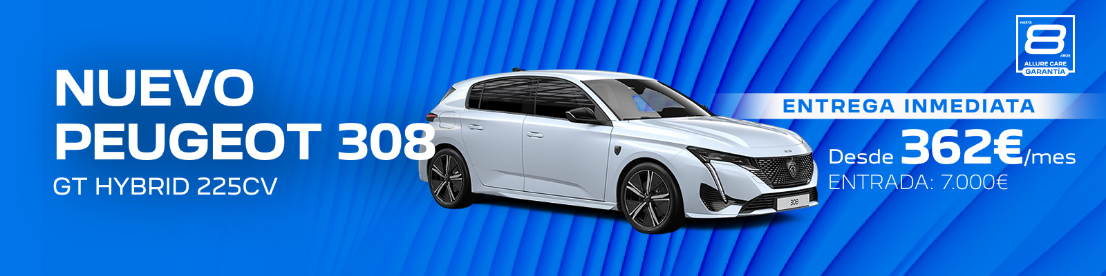 Tu Nuevo Peugeot 308 GT Hybride desde 246€/mes