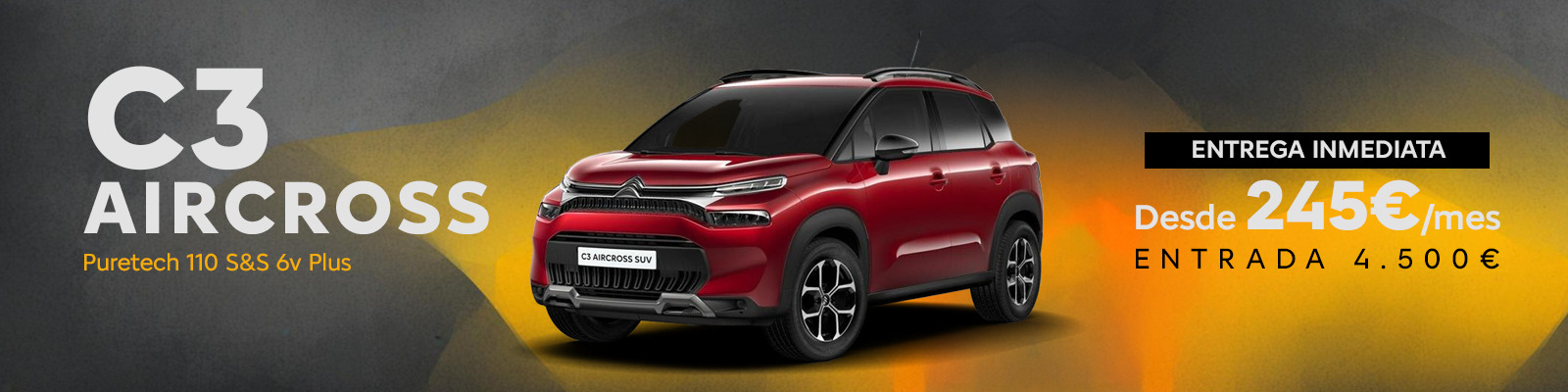 Tu Citroen C3 Aircross desde 245€/mes